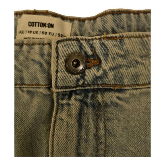 COTTON ON Utility Straight Leg Denim Jeans - Size 18 - Picture 7 of 9